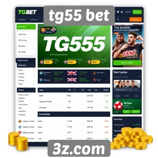 Interface e usabilidade do site tg55 bet