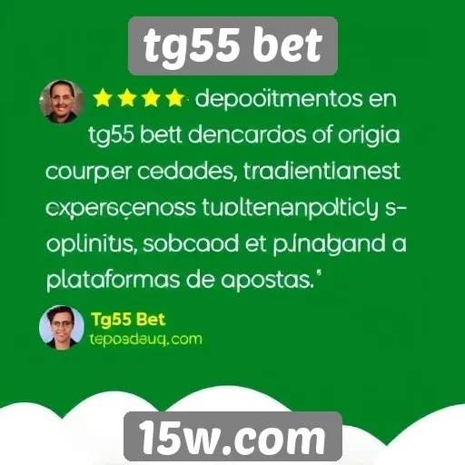Depoimentos de usuários sobre tg55 bet